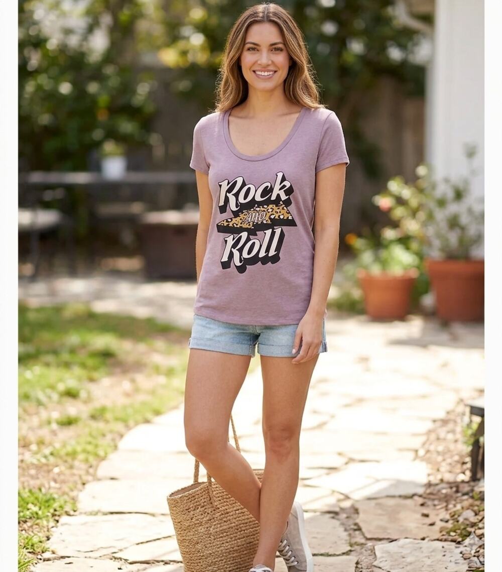 Color Bear Rock And Roll Short Sleeve Top NWOT